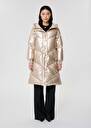Golden down jacket Darcy Champagne TARA JARMON UK