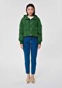 Matte green down jacket Daisy Green TARA JARMON UK