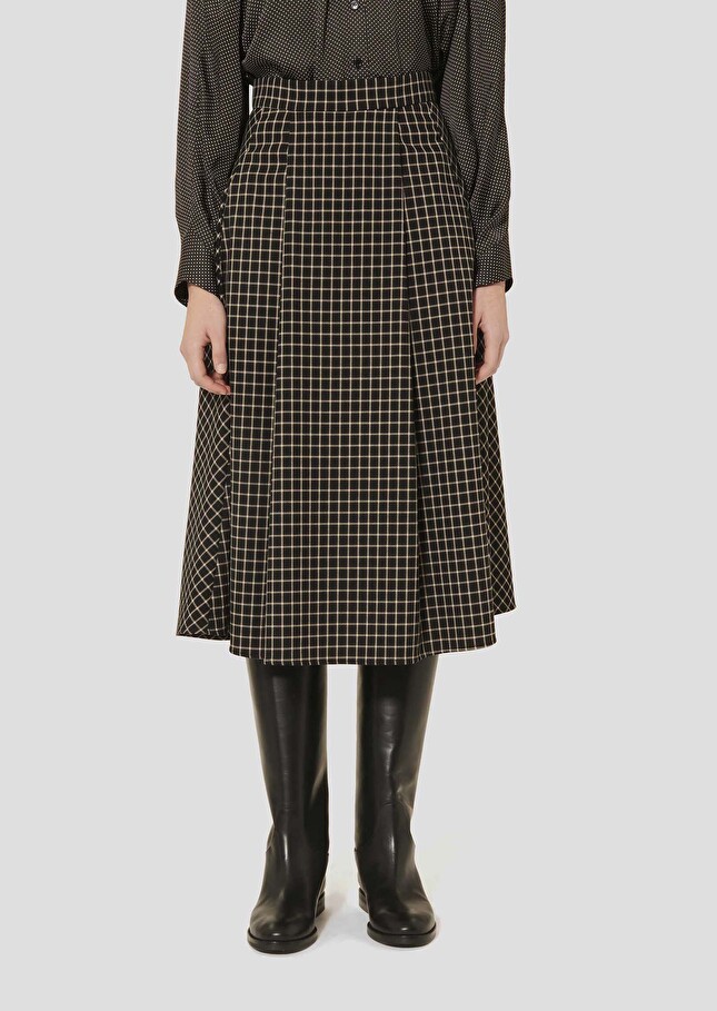 Black plaid skirt Joe Black TARA JARMON UK