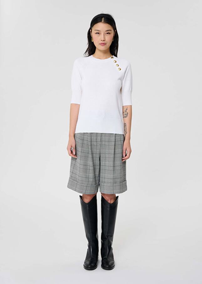 Ecru wool sweater Pastelle Off-white TARA JARMON UK