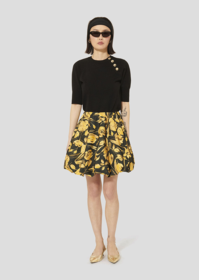 Ecru wool sweater Pastelle Black TARA JARMON UK