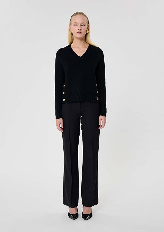 Black wool sweater Promesse Black TARA JARMON UK