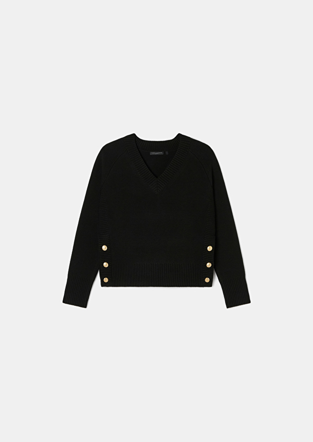 Black wool sweater Promesse Black TARA JARMON UK