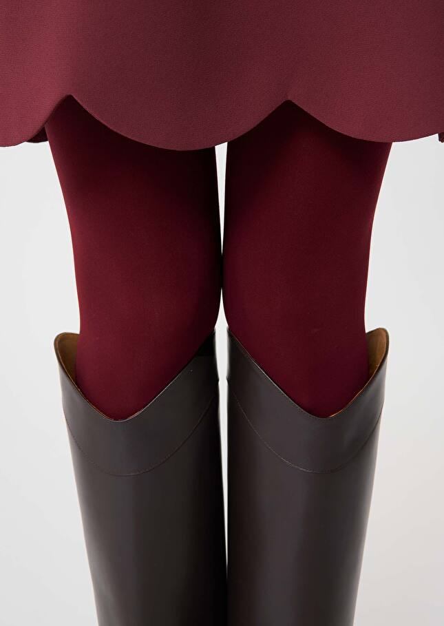 Burgundy crepe dress Ruoda Burgundy TARA JARMON UK