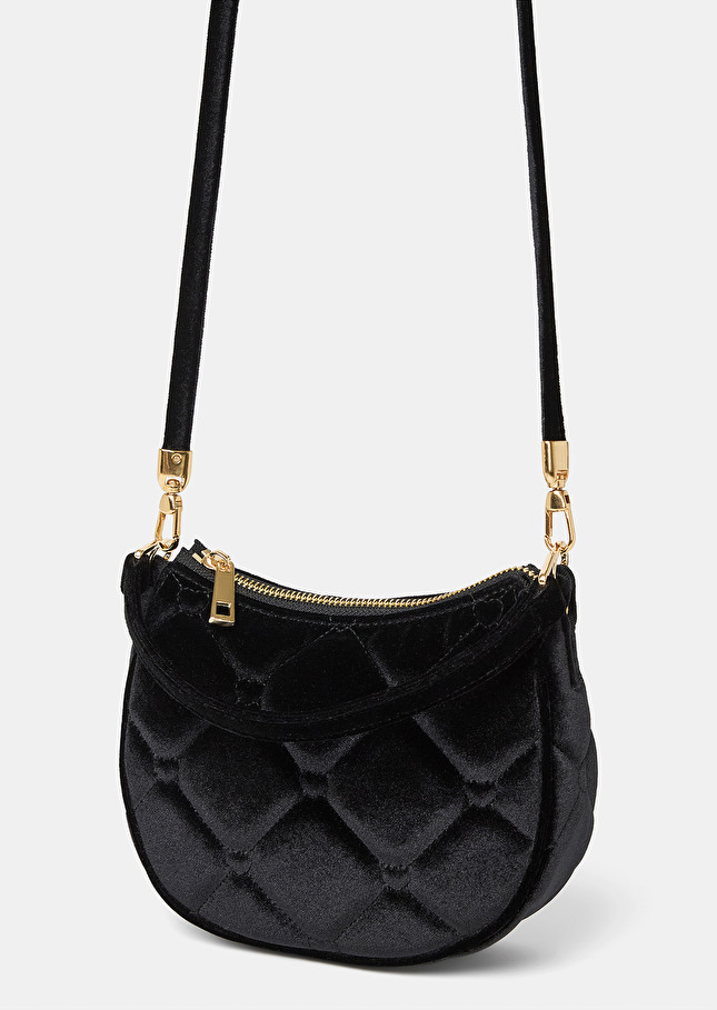 Black velvet bag Silva Black TARA JARMON UK