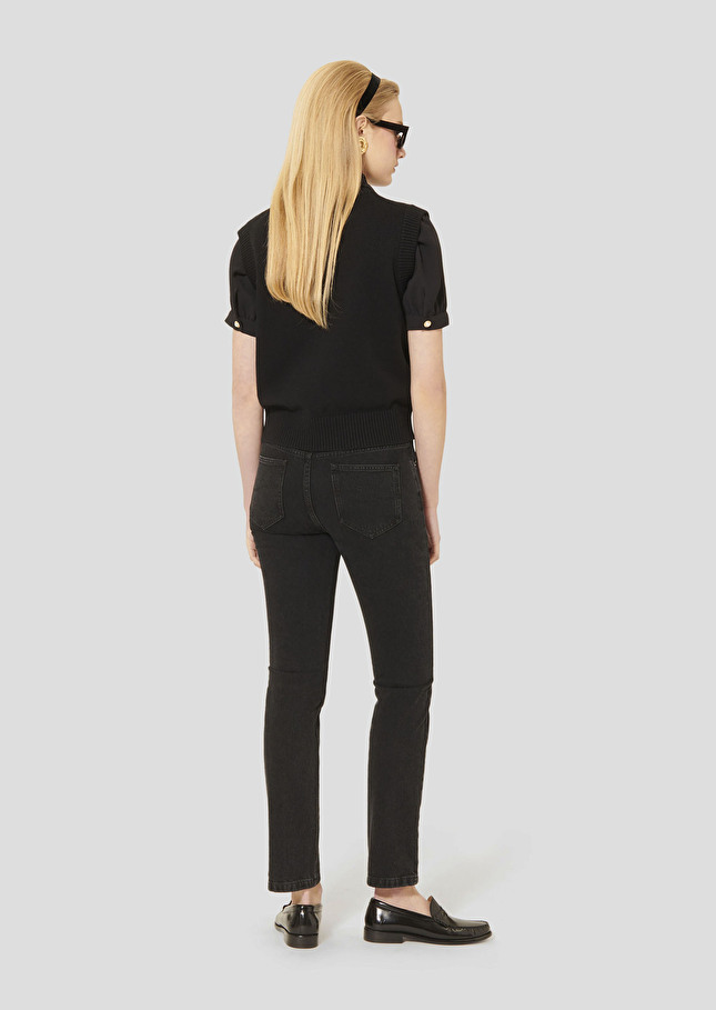 Black denim jeans Josh Charcoal TARA JARMON UK