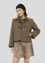 Beige caban coat Manoel Nut brown TARA JARMON UK