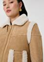 Brown sheepskin coat Muse Nut brown TARA JARMON UK