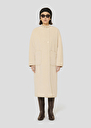 Ecru faux fur coat Marta Craie, Night TARA JARMON UK