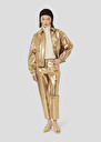 Golden leather pants Pietra Gold TARA JARMON UK