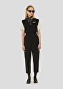 Black crêpe pants Paaso Black TARA JARMON UK