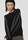 Black sweater in wool and cotton Porthos Black TARA JARMON UK