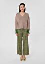 Brown wool sweater Promesse Black, Nut brown TARA JARMON UK