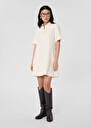 Ecru crepe dress Robby Charcoal, Night, Off-white, Pink TARA JARMON UK