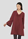 Burgundy crepe dress Rolie Burgundy, Night TARA JARMON UK