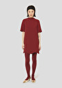 Burgundy double canvas dress Rayme Burgundy, Night TARA JARMON UK