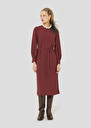 Burgundy crepe dress Rossini Burgundy, Cactus, Night TARA JARMON UK