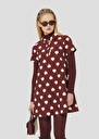 Burgundy with white hearts dress Rory Burgundy, Craie TARA JARMON UK