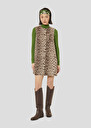 Brown leopard printed dress Remma Chocolate TARA JARMON UK