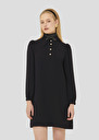 Black crepe dress Rolfo Black, Green, Night, Nut brown, Off-white TARA JARMON UK