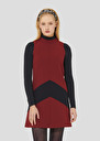 Burgundy double canvas dress Respect Burgundy TARA JARMON UK