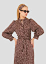 Brown with white polka dots dress Rivoltina Cactus, Chocolate TARA JARMON UK