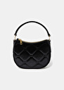 Black velvet bag Silva Black, Rosewood TARA JARMON UK