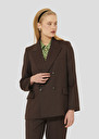 Brown flannel jacket Valson Chocolate TARA JARMON UK
