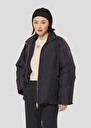 Matte midnight blue down jacket Dune Night TARA JARMON UK