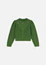 Green merino wool cardigan Gustave Cactus TARA JARMON UK