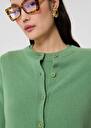Green cashmere cardigan Guido Almond TARA JARMON UK
