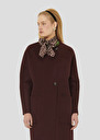 Burgundy double-faced wool coat Mara Cactus, Fig TARA JARMON UK