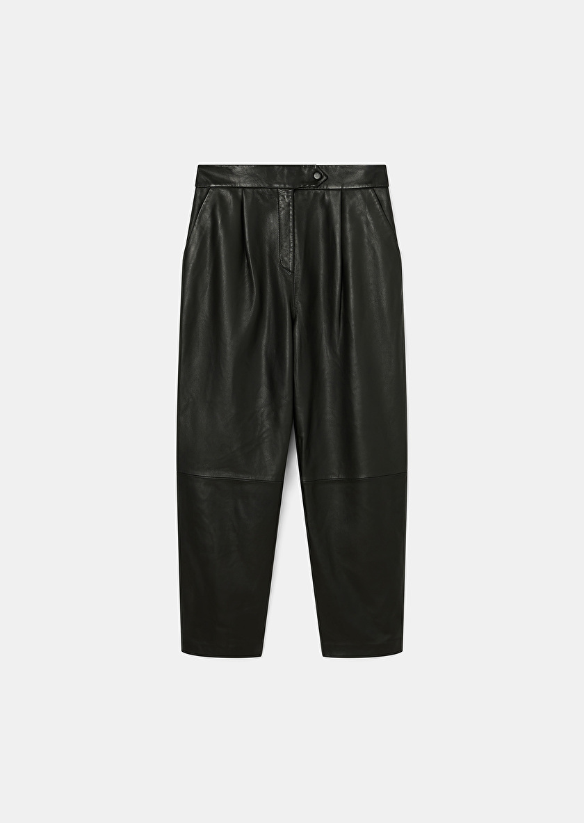 Black leather pants Paaso Black TARA JARMON UK