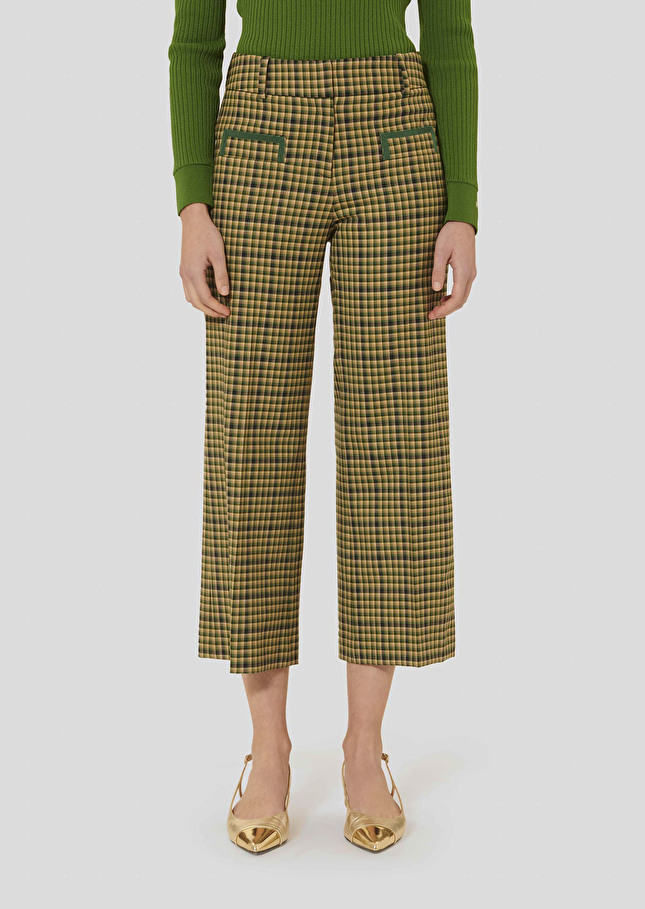 Green tartan pants Penelope Cactus TARA JARMON UK