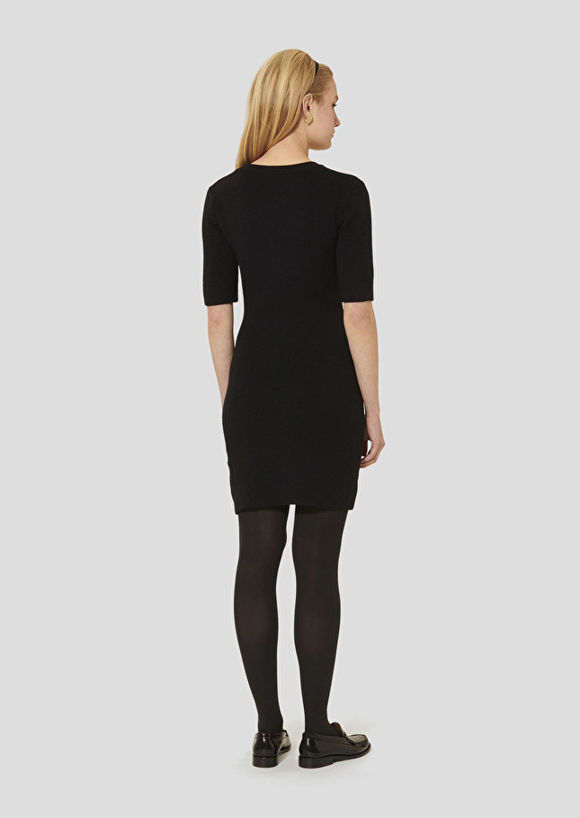 Black knitted dress Ruthie Charcoal TARA JARMON UK