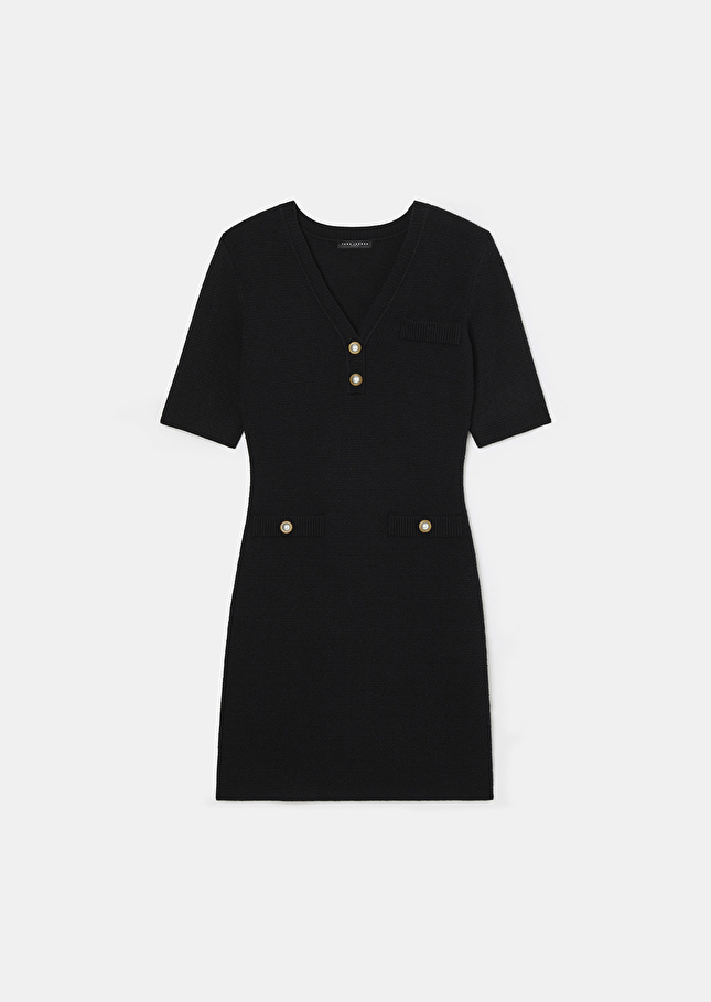 Black knitted dress Ruthie Charcoal TARA JARMON UK