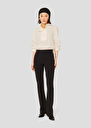 Black double-canvas pants Peyton Burgundy, Charcoal, Off-white TARA JARMON UK