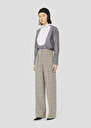 Grey glen plaid pants Parigi Charcoal, Chocolate TARA JARMON UK