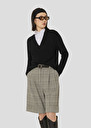 Black sweater in alpaca and merinos wool Prisca Charcoal TARA JARMON UK