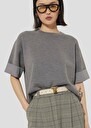 Grey sweater in merinos wool Primer Grey TARA JARMON UK