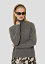 Grey sweater in alpaca and merinos wool Palia Gray grey TARA JARMON UK