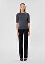 Grey wool sweater Pastelle Black, Gray grey, Off-white TARA JARMON UK