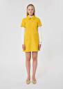 Yellow double canvas dress Rubina Black, Blush, Brut, Cactus, Grey, Horizon, Lemon yellow, Taupe color TARA JARMON UK