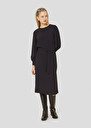 Midnight blue crepe dress Rossini Night TARA JARMON UK