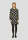 Black with flames print dress Ruoda Burgundy, Charcoal, Green, Night TARA JARMON UK