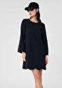 Midnight blue crepe dress Ruoda Black, Burgundy, Green, Night TARA JARMON UK