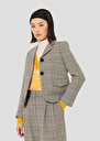 Grey glen plaid jacket Valensola Charcoal TARA JARMON UK