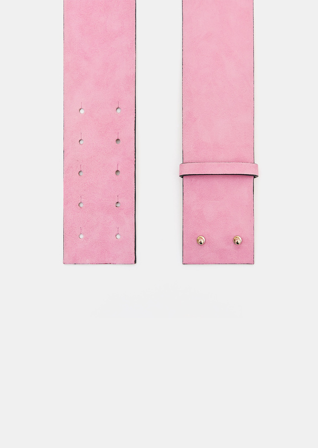 Lauren belt pink velvet Old pink TARA JARMON UK