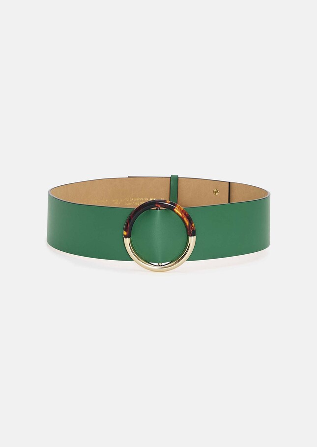 Lauren belt leather green Lime tree TARA JARMON UK