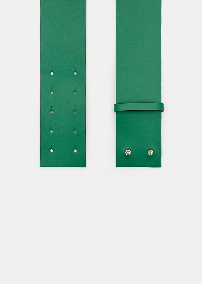 Lauren belt leather green Lime tree TARA JARMON UK